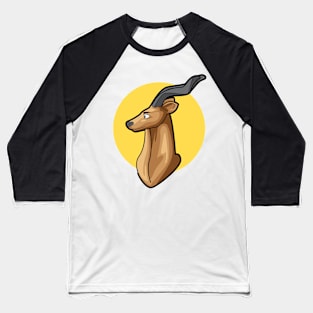 Smiling Kudu Art Baseball T-Shirt